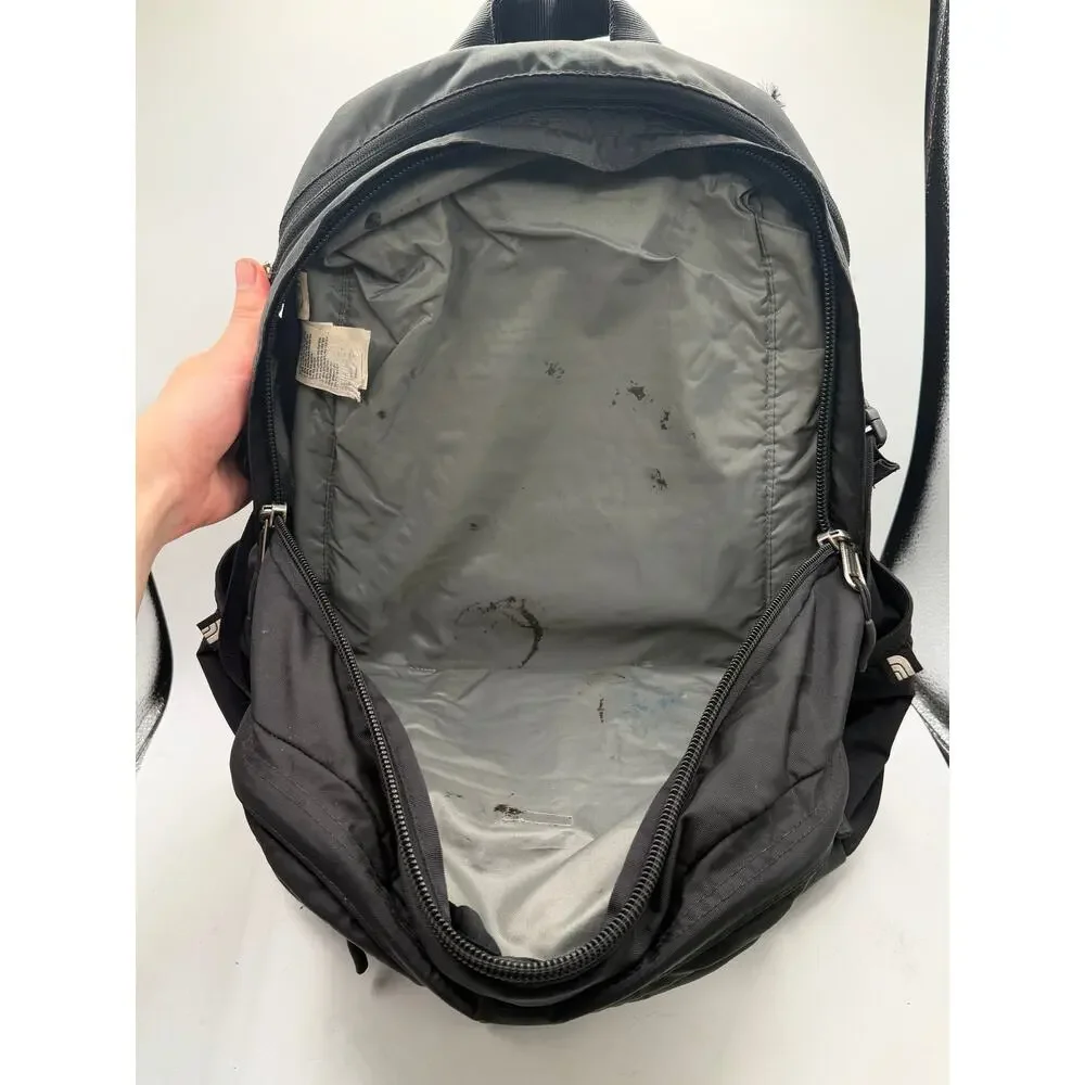 The North Face Surge Backpack Black Travel Laptop Daypack -Vintage/As-Is w/Flaws